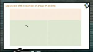Practical Chemistry - Separation Of The Sulphides Of Group IIa And IIb (Session 6 & 7)