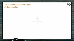 Principles of Inheritance And Variation - X-Linked Recessive Inheritance (Session 11)