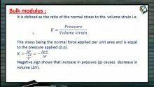 Properties of Matters - Bulk Modulus (Session 2)