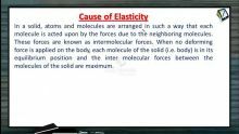 Properties of Matters - Cause Of Elasticity (Session 1)