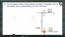 Properties of Matters - Class Exercise-6 (Session 2)