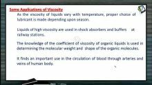 Properties of Matters - Some Applications Of Viscosity (Session 5 & 6)