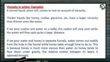 Properties of Matters - Viscosity In Action-Examples (Session 5 & 6)
