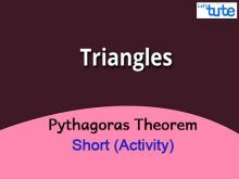 Class 10 Mathematics - Pythagoras Theorem Explained Activity Video by Lets Tute