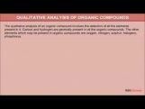 Class 11 Chemistry - Qualitative Analysis Of Organic Compounds Video by MBD Publishers Class 11 Chemistry - Qualitative Analysis Of Organic Compounds Video by MBD Publishers