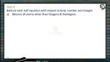 Redox Reactions - Ion Electron Method Step-4 (Session 5) Redox Reactions - Ion Electron Method Step-4 (Session 5)