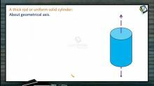 Rotational Motion - Moment Of Inertia Of A Uniform Solid Cylinder (Session 5)