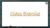 S Block Elements - Class Exercise (Session 1) S Block Elements - Class Exercise (Session 1)