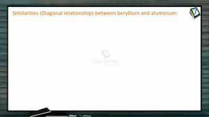 S Block Elements - Similarities Between Beryllium And Aluminium (Session 5)