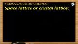 Solid States - Space Lattice Or Crystal Lattice (Session 1) Solid States - Space Lattice Or Crystal Lattice (Session 1)