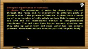 Solutions And Colligative Properties - Biological Significance Of Osmosis (Session 8)