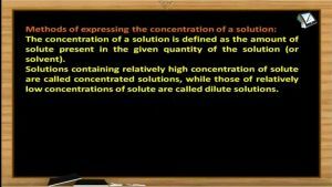 Solutions And Colligative Properties - Methods Of Expressing The Concentration Of A Solution (Session 1)