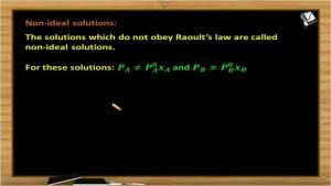 Solutions And Colligative Properties - Non Ideal Solutions (Session 6)