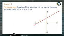 Straight Lines - Point Slope Form (Session 2)