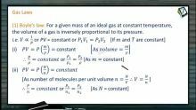 Thermodynamics - Boyles Law And Its Problems (Session 11)