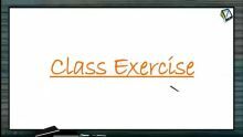 Thermodynamics - Class Exercise (Session 12)