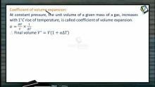 Thermodynamics - Coefficient Of Volume And Pressure Expansions (Session 8)