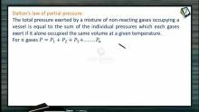 Thermodynamics - Daltons Law Of Partial Pressure (Session 11)