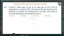 Thermodynamics - Problems Based On Ideal Gas Equation (Session 11)