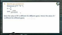 Thermodynamics - Specific Gas Constant (Session 11)