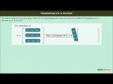 Class 12 Maths - Transpose Of A Matrix Video by MBD Publishers Class 12 Maths - Transpose Of A Matrix Video by MBD Publishers