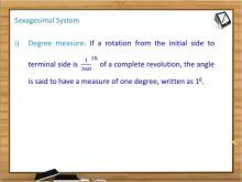 Trigonometric Ratios And Transformations - Degree Measure (Session 1)