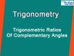 Class 10 Mathematics - Trigonometric Ratios Of Complementary Angles Video by Lets Tute