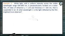 Wave Optics - Examples-II (Session 4 & 5)