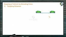 Work, Power And Energy - Stopping Of Vehicle By Retarding Force (Session 5)