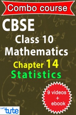 Combo : CBSE Class X Chapter 14 - Statistics ( 9 Videos + Complementary Smartbook As A Helping Guide ) by Let's Tute