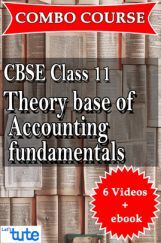 Combo : Theory Base Of Accounting-Fundamentals For Class-XI CBSE HSC By Let's Tute Combo : Theory Base Of Accounting-Fundamentals For Class-XI CBSE HSC By Let's Tute