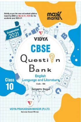 MaxxMarks CBSE Question Bank For Class - X English Language And Literature (March 2021 Exam)