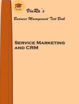 Service Marketing and CRM Service Marketing and CRM
